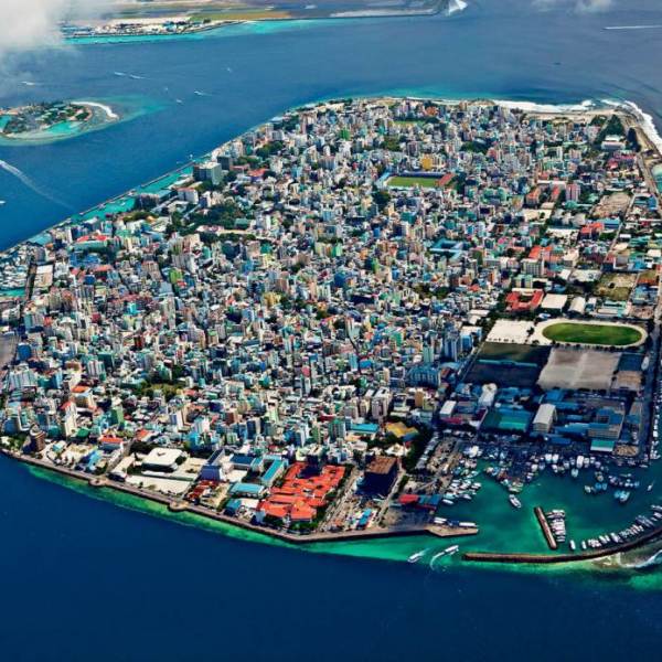 1. Male’, the capital of Maldives, inhabited by over one third of the country’s total population, is seen as a concrete jungle. The country’s GDP increased by 7.3 percent from 1997 to 2012, mainly due to the contributions of the many foreigners visiting and working here.