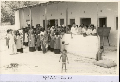 Thinadhoo Island in the 1960s.